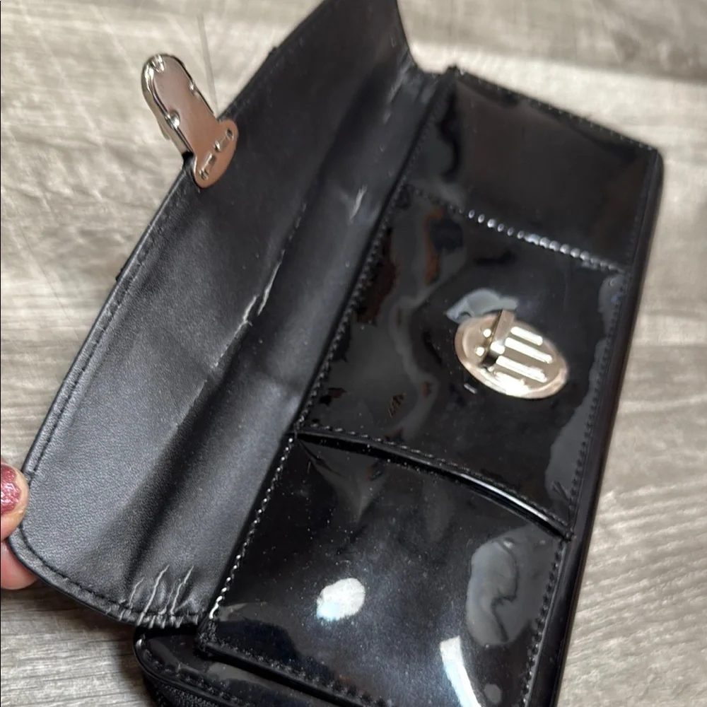 Patent Black Wallet Wristlet - Picture 13 of 13